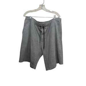 Polo by Ralph Lauren Men's Gray Heather Double Knit Tech Sweat Shorts Size 2XL